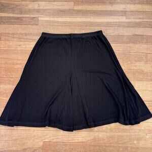 Christina Hope stretchy elastic waist ribbed knee length a-line skirt | MP
 b5